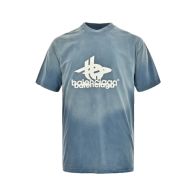 バレンシアガ n級品 コピー 半袖 Tシャツ コットン ブルー 柔らかい 花柄