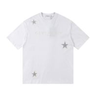HOT品質保証 ジバンシィ ロゴコピー トップス 純綿 星プリント 半袖 シンプル 2色可選 ホワイト