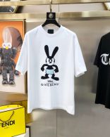 ジバンシー メンズtシャツｎ級品 シンプル 人気新作 トップス 純綿 兎プリント 半袖 メンズ 日常服 ホワイト
