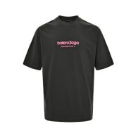 バレンシアガ 定番人気物 コピー 半袖 Tシャツ コットン ブラック 柔らかい 花柄