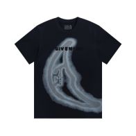 お買い得豊富な ジバンシィ マフラー激安通販 半袖 トップス 純綿Tシャツ 柔らかい 月プリント 人気新作 男女兼用 ブラック