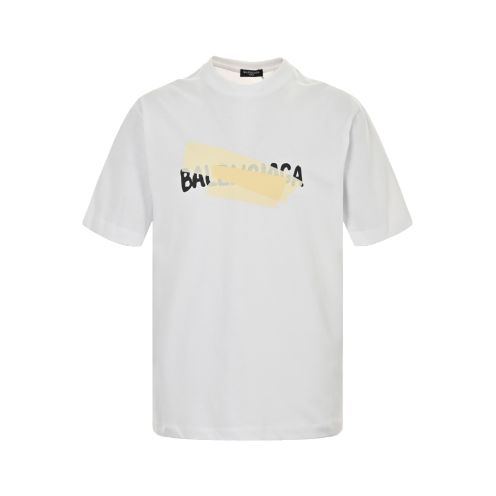 バレンシアガ 偽物 コピー 半袖 Tシャツ コットン ホワイト 柔らかい 花柄