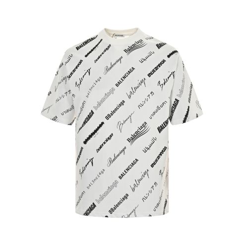 バレンシアガ 激安通販 コピー 半袖 Tシャツ コットン ホワイト 柔らかい 花柄