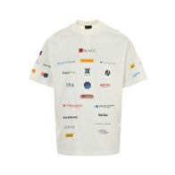 バレンシアガ BALENCIAGA限定 コピー 半袖 Tシャツ コットン ホワイト 柔らかい 花柄