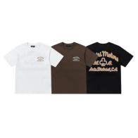 AMIRI 限定セール低価 アミリ tシャツ メンズ激安通販 半袖 シンプル 純綿 ロゴプリントトップス 人気 3色可選