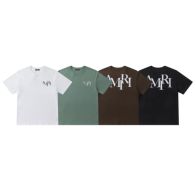 AMIRI 新作到着!! ミリぬい 服コピー 純綿 快適 トップス LOGOプリント 短袖 柔らかい 4色可選