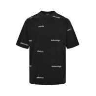 バレンシアガ BALENCIAGA限定 コピー 半袖 Tシャツ コットン ブラック 柔らかい 花柄