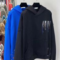 Amiri アミリシャツ激安通販 柔らかい フード付き 人気品 刺繍 プリント 純綿 シンプル トップス 2色可選