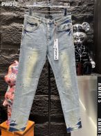 AMIRI 激安大特価最新作の アメリカミズアブコピー シンプル ジンーズ パンツ 高級感 デニム素材 ブルー