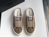 COACHコーチシューズメンズＮ級品 日常シューズ サンダル スリッパ 履きやすく 青春風 ファッション ブラウン