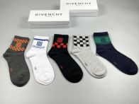 ジバンシースカーフＮ級品 靴下 メンズ 5/10足セット綿 春夏物【抗菌 防臭 】シンプルソックス 人気定番 薄手 吸汗 スポーツ ソックス ビジネス 綿 ショートソックス