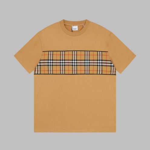 バーバリー 2024新作 コピー 半袖 Tシャツ コットン オレンジ 柔らかい 花柄