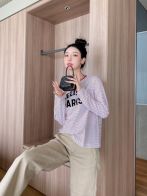 celineセリーヌ レディース シャツスーパーコピー トップス 長袖 純綿 ファッション カジュアル 赤いネック 人気保証 グレイ