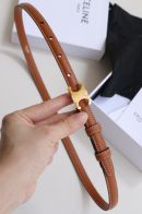 セリーヌベルトバッグ偽物 レザー 牛革 レディース 本革 ビジネス スーツ スーツベルト 超細ベルト ブラウン