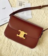 シンプル印象になって セリーヌバッグ 傷Ｎ級品 人気 斜め掛けバッグ 牛革 レザー レディース レッド