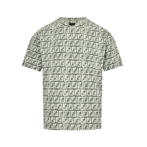 フェンディ 2024新作 コピー 半袖 Tシャツ コットン グレー 柔らかい 花柄