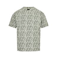フェンディ 2024新作 コピー 半袖 Tシャツ コットン グレー 柔らかい 花柄