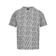 フェンディ 激安通販 コピー 半袖 Tシャツ コットン ホワイト 柔らかい 花柄