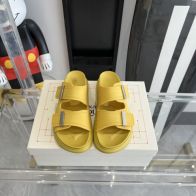 McQueen 魅せる アレキサンダー・マックイーン偽物 サンダル スリッパ シンプル 夏シューズ イエロー