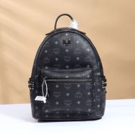 MCMエムシーエムリュックコピー バックバッグ 旅行バッグ 通勤 4サイズ可選 レディース 牛革 ファッション ブラック