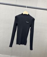 ミュウミュウ セータースーパーコピー トップス ニット ウール 長袖 シンプル 暖かい 柔らかい ブルー