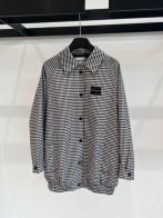 ミュウミュウ 上着コピー シャツ トップス 格子模様 純綿 柔らかい シンプル ビジネス 快適 ブラック