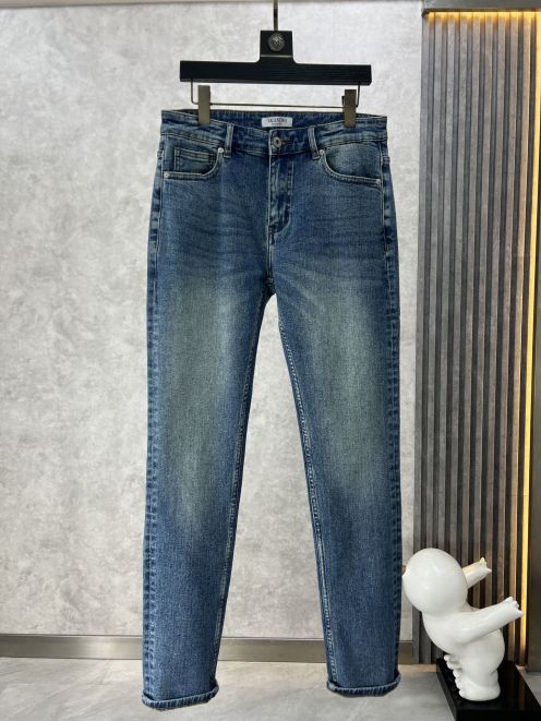 valentino 夏 新作登場 アメリカニーノ ジーンズコピー カジュアルパンツ ジーンズ デニム 美脚 ズボン ブルー