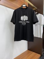 メンズ ディオールtシャツＮ級品 トップス 短袖 純綿 弾性がいい プリント ゆったり シンプル ブラック