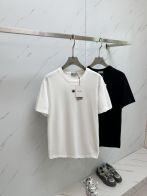 爽やか！ディオールのtシャツコピー 純綿 トップス 柔らかい 半袖 プリント 高級 蜘蛛刺繍 シンプル 2色可選 ホワイト