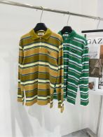 ミュウミュウ リボンＮ級品 ポロシャツ 長袖 襟あり 縞模様 シンプル 純綿 個性的 ファッション 2色可選
