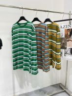 赤字超特価2024 ミュウミュウツーイラスト偽物 Tシャツ トップス 純綿 縞模様 長袖 ファッション 3色可選