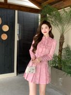 ミニ スカート シャネル激安通販 セット レディース シンプル ファッション 優雅 快適 ピンク