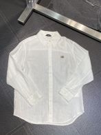 セリーヌ トップス ボーダー偽物 長袖 シャツ トップス シルク 柔らかい 魅せる ゆったり メンズ ホワイト