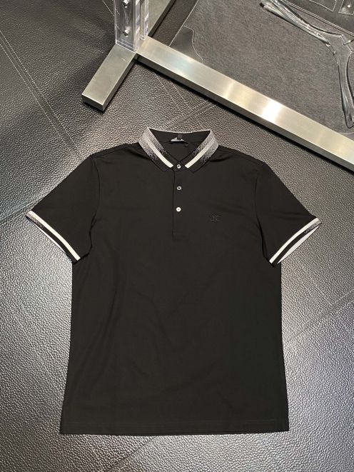 魅せるセリーヌ アウトレット tシャツ激安通販 半袖 トップス シンプル 純綿 ポロシャツ メンズ 快適 ブラック
