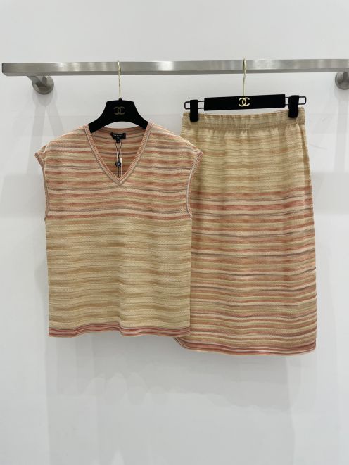 ココ シャネル スカートコピー 半身 ファッション シルク 高級品 レディース 夏服 人気商品 シンプル イエロー