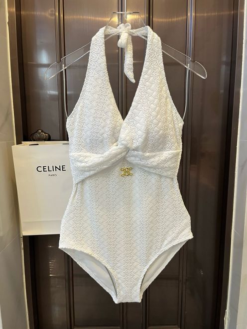 華やかに演出する セリーヌ トップス ボーダー偽物 水着 セット プール 温泉 水泳 スイミング シンプル レディース ホワイト