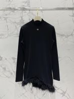 ミュウミュウ スカートスーパーコピー ワンピース 高級感 もこもこ ファッション 暖かい 冬服 ブラック