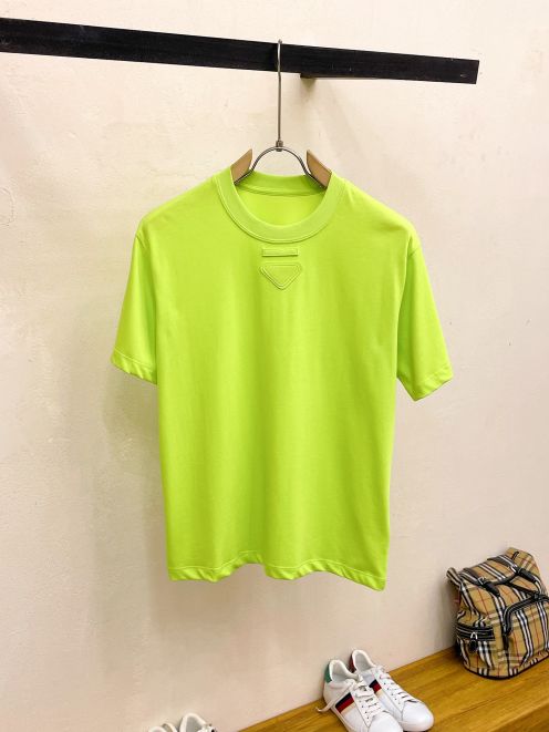 目立ち！prada 3 枚 パック t シャツＮ級品 短袖 ゆったり 純綿 トップス プリント グリーン