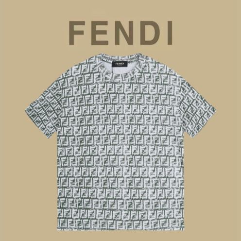 お買い得豊富な fendi t シャツ レディーススーパーコピー トップス 純綿 半袖 柔らかい 花柄 男女兼用 シンプル グリーン