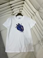 お得100%新品 bバーバリー ティー シャツ偽物 純綿 トップス 半袖 果物プリント ゆったり カジュアル シンプル ホワイト