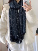 HOT品質保証 シャネルスカーフ タグ偽物 ウール製 大販売 ファッション カラフル 優雅 レディース 暖かい ブルー