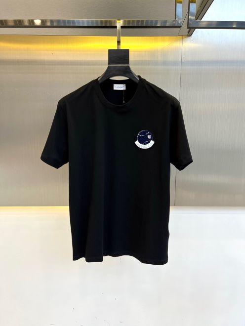 激安大特価最新作の モンクレールtシャツサイズスーパーコピー 純綿 トップス 春夏 メンズ シンプル 人気新作 ブラック