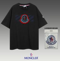 激安大特価最新作の モンクレールtシャツ 洗濯スーパーコピー 純綿 トップス シンプル 半袖 男女兼用 ファッション ブラック