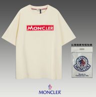 人気定番可愛い モンクレールtシャツ コーデＮ級品 純綿 トップス シンプル 半袖 丸首 人気品 男女兼用 杏色