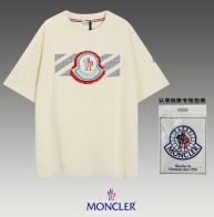 激安大特価最新作の モンクレールtシャツ メルカリコピー 純綿 トップス シンプル 半袖 男女兼用 ファッション 杏色