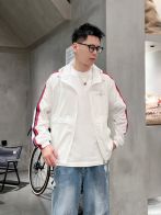 爽やか！モンクレールジャケット激安通販 純綿 トップス 日焼け止め服 軽量 アウター 通気性いい 人気商品 ホワイト