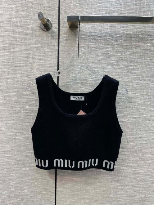 ミュウミュウ ローブルーコピー 純綿 トップス Tシャツ チョッキ ジレー ショット 運動服 セクシー ブラック