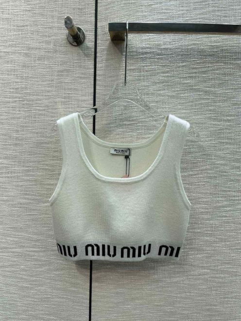 ミュウミュウ ロー ロゼＮ級品 純綿 トップス Tシャツ チョッキ ジレー ショット 運動服 セクシー ホワイト