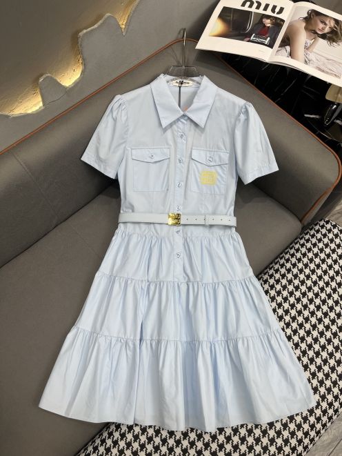ミュウミュウスカート激安通販 ワンピース レディース 人気品 大販売 ファッション センター ブルー