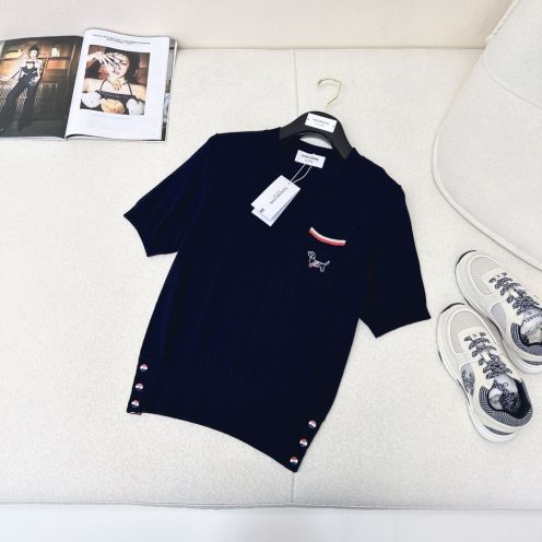 トムブラウン ネタスーパーコピー セーター ニット 春夏新品 学院風 シンプル ファッション ブラック